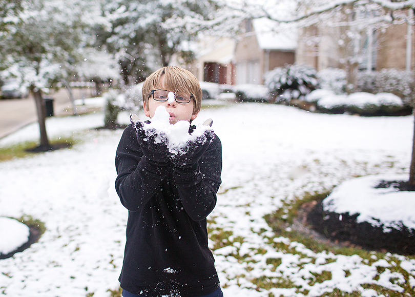 It snowed in Houston! 2017 Houston Snow