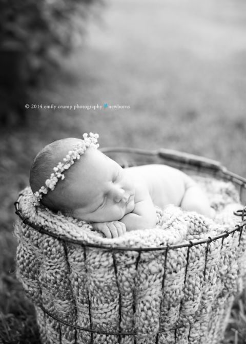 outdoor newborn photography