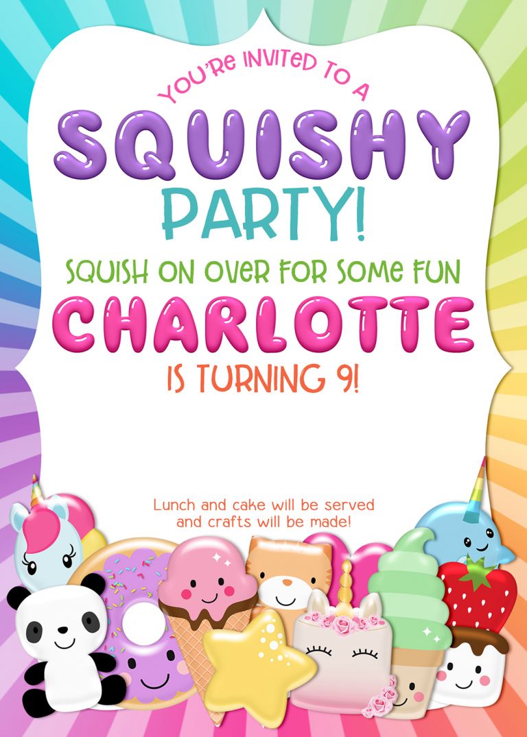 Squishy and Slime Birthday Party